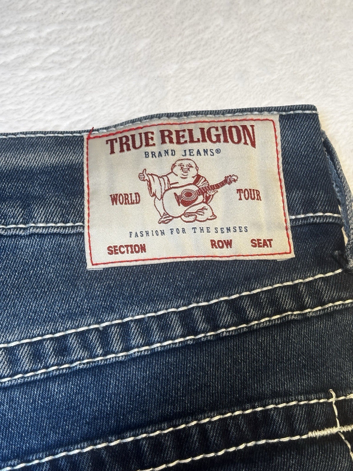 NWT True Religion Geno Jeans Men’s Relaxed Slim Fit Pocket Flap Jeans 32×29