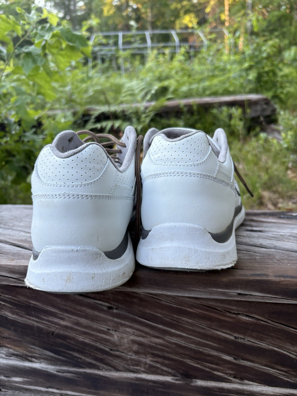 Anodyne No. 50 Sport Trainer White Leather Walking Sneakers