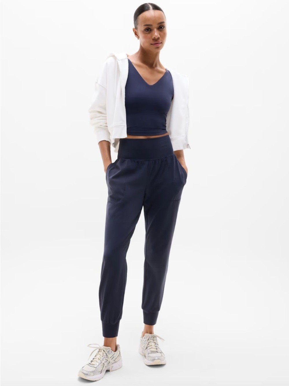 Athleta Salutation High Rise Jogger Navy Powervita Women’s Small