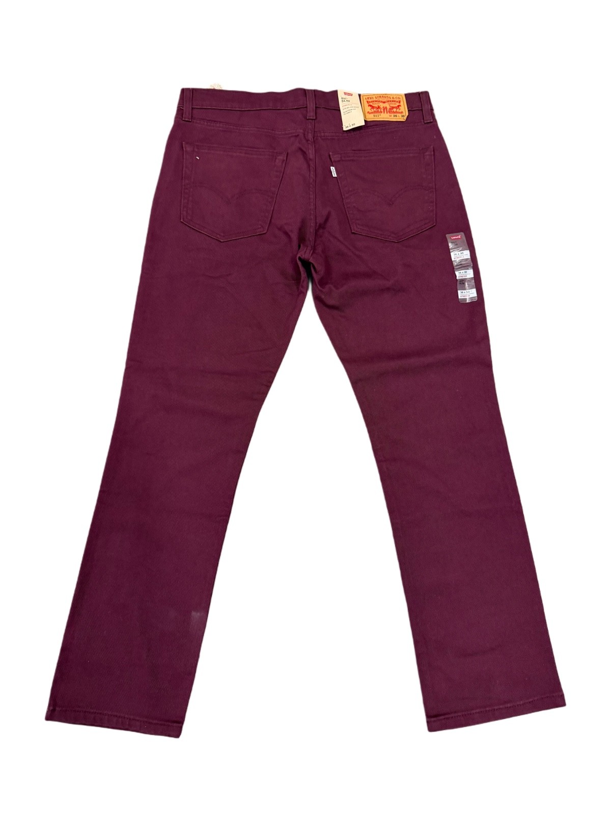 Levi’s Men’s 511 Slim Fit Jeans Color Burgundy 045113794