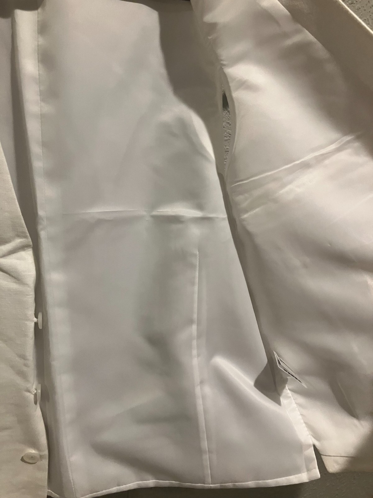$115 Bar III Men’s Slim Fit Button Up Suit Vest XL White Brand New With Tags