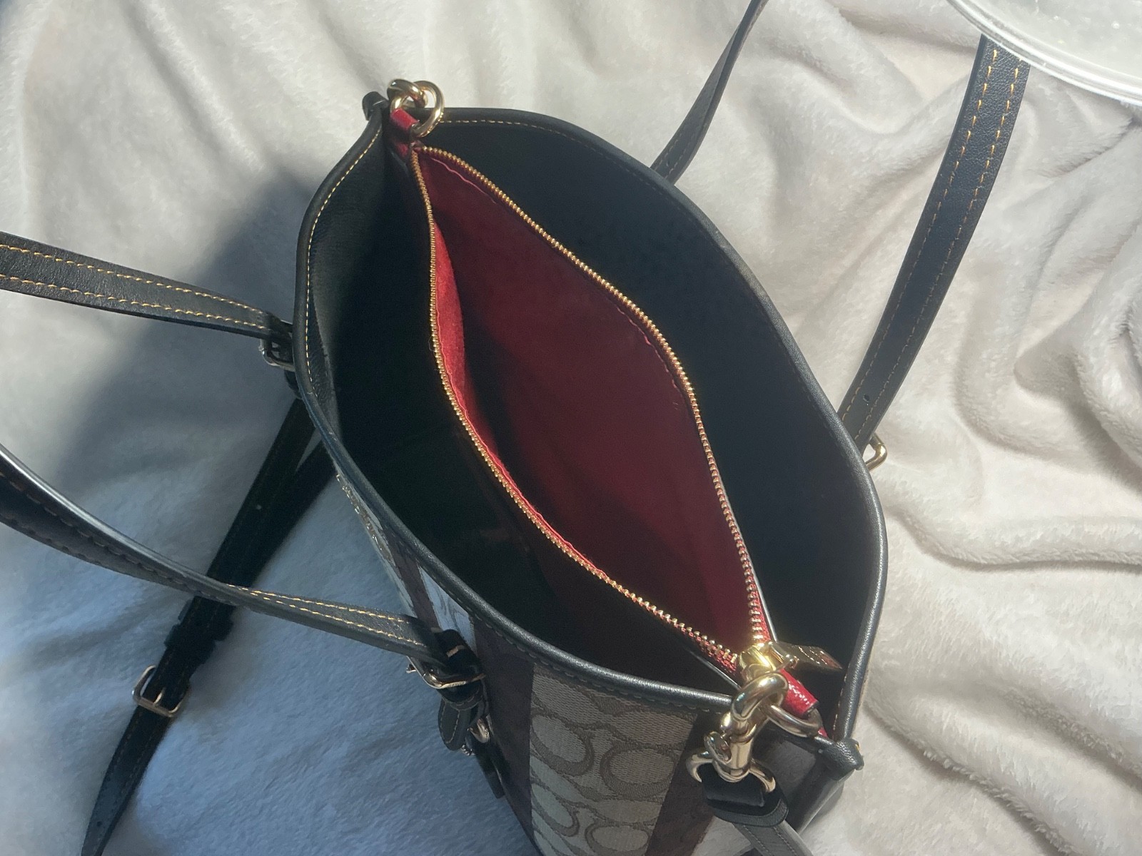 Coach Mollie Tote 25 Leather Authentic Designer Bag- Excellent Condition!