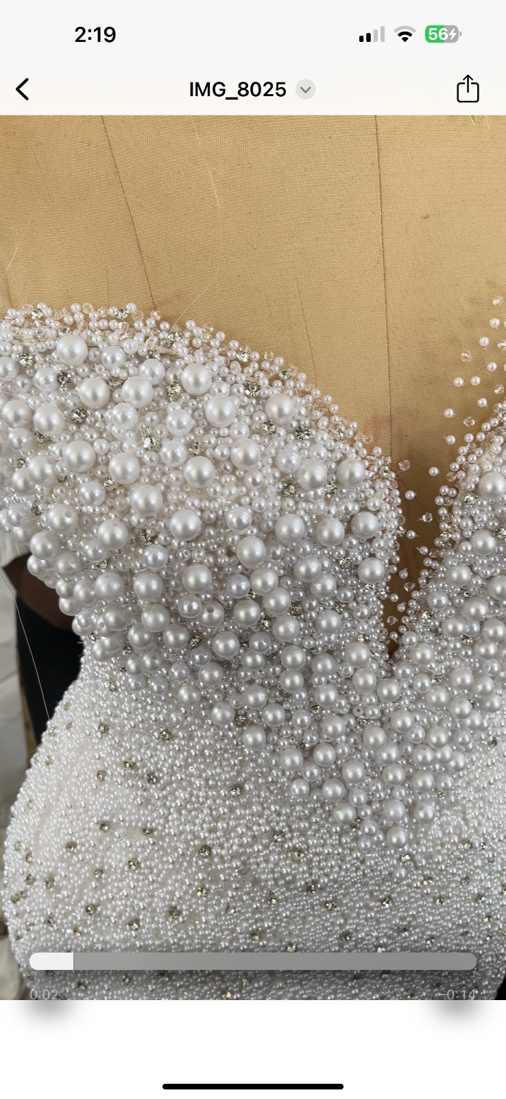 Ghana handmade wedding dress Size 10 Made in Ghana