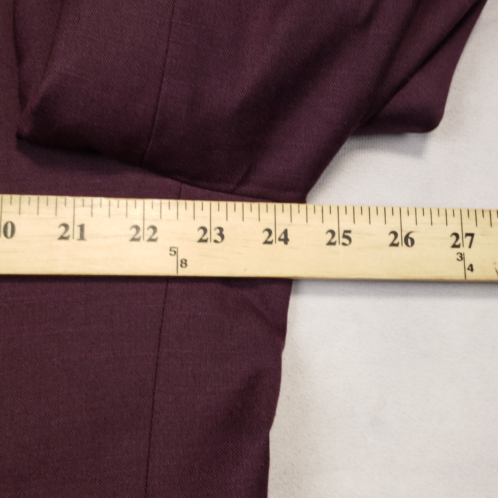 Lineage Sport Coat Men’s 46R Burgundy Two Button Double Vented Stretch Blazer