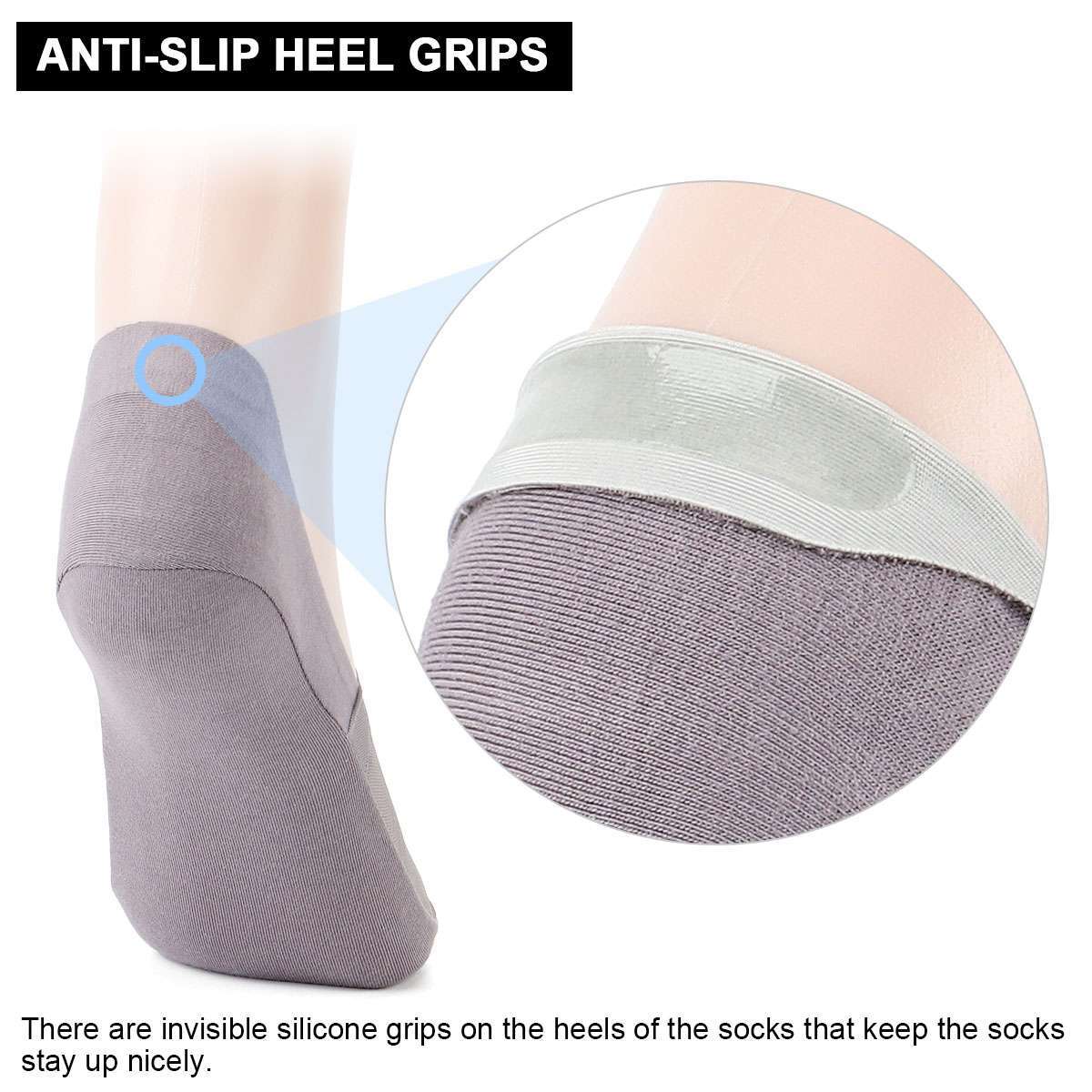 Men Invisible No Show Nonslip Loafer Low Cut Solid Ice Silk Boat Summer Socks