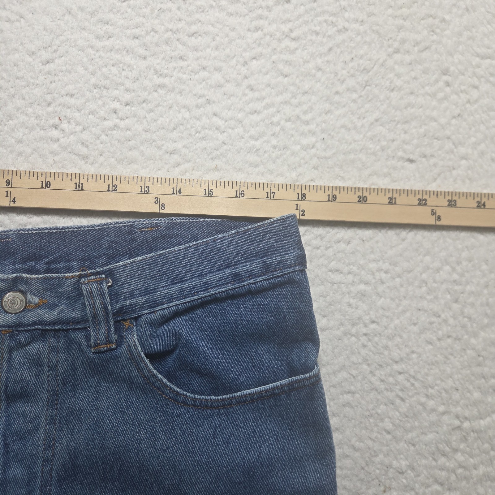 Vintage World Industries Baggy Wide Leg Skater Jeans Mens 36×26 Embro