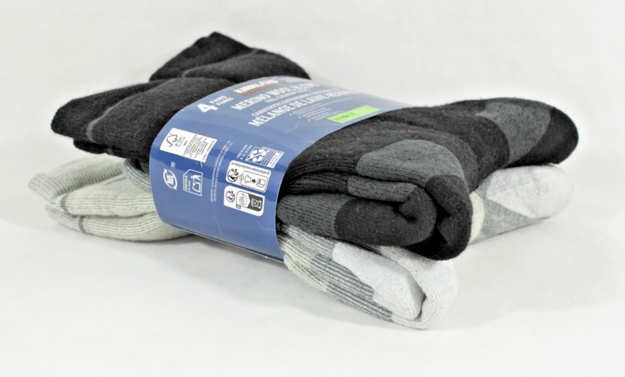 Kirkland Signature Merino Wool Blend Full Cushion Socks Men’s 7-13 New Free Ship