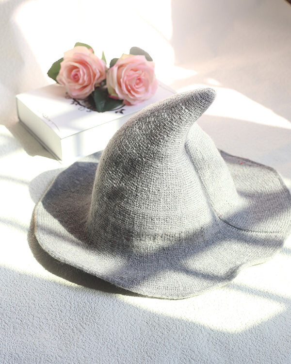 Halloween Creative Wizard Hat Black Velvet Hat Unisex Adult Costume Accessory
