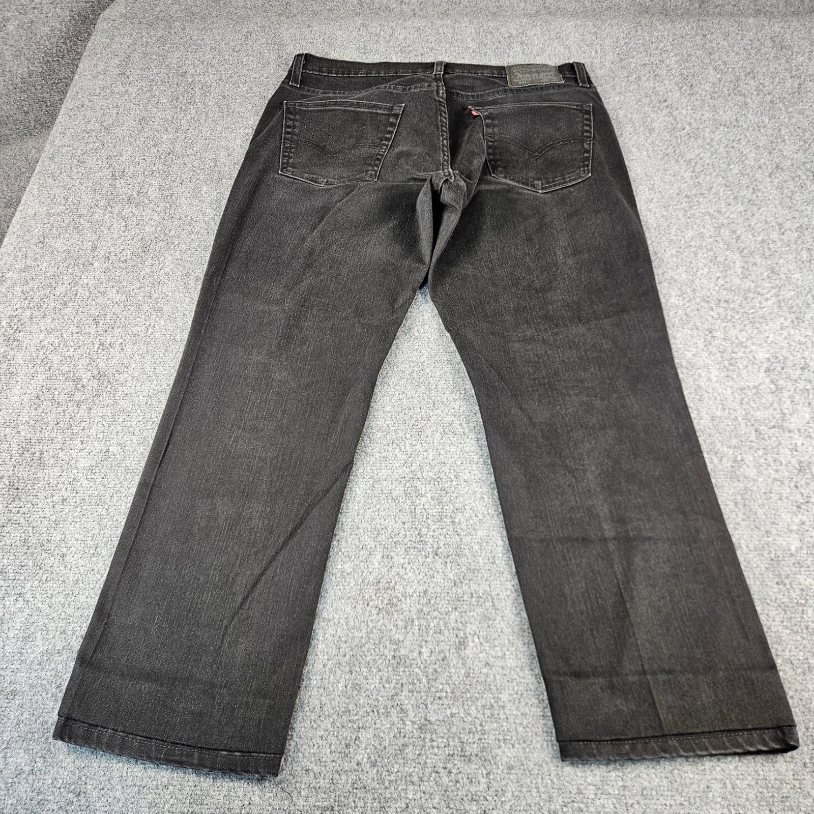 Levis 502 Regular Taper Jeans Mens Faded Black Stretch Denim A66575