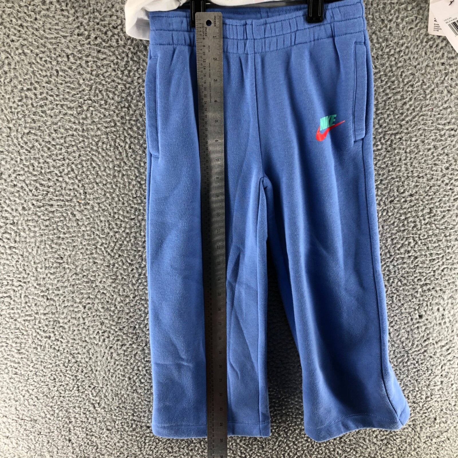 Nike Girls Best Foot Forward Wide Leg Pants Set Periwinkle White Size 5