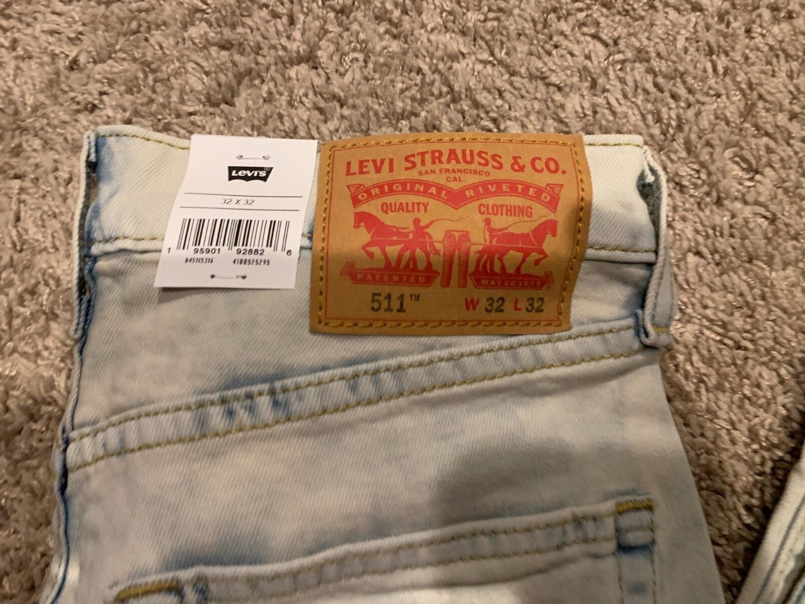 Levi’s 511 Slim Fit Jeans WFlex Stretch Faded Blue Mens Sizes NWT RT$69.50 5316