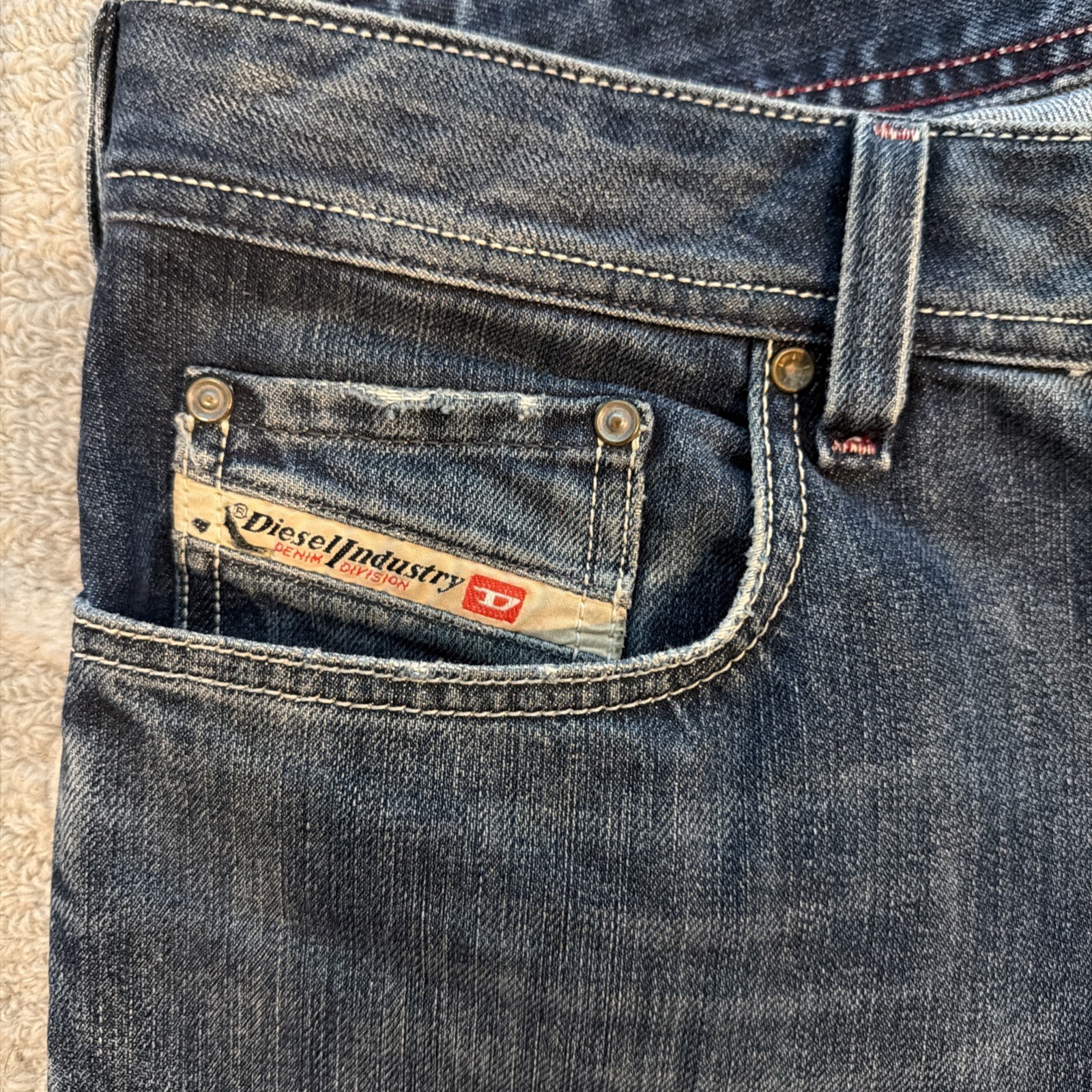 Diesel Zathan 2005 VINTAGE RARE Bootcut W31xL30 Wash 70C Original Hem