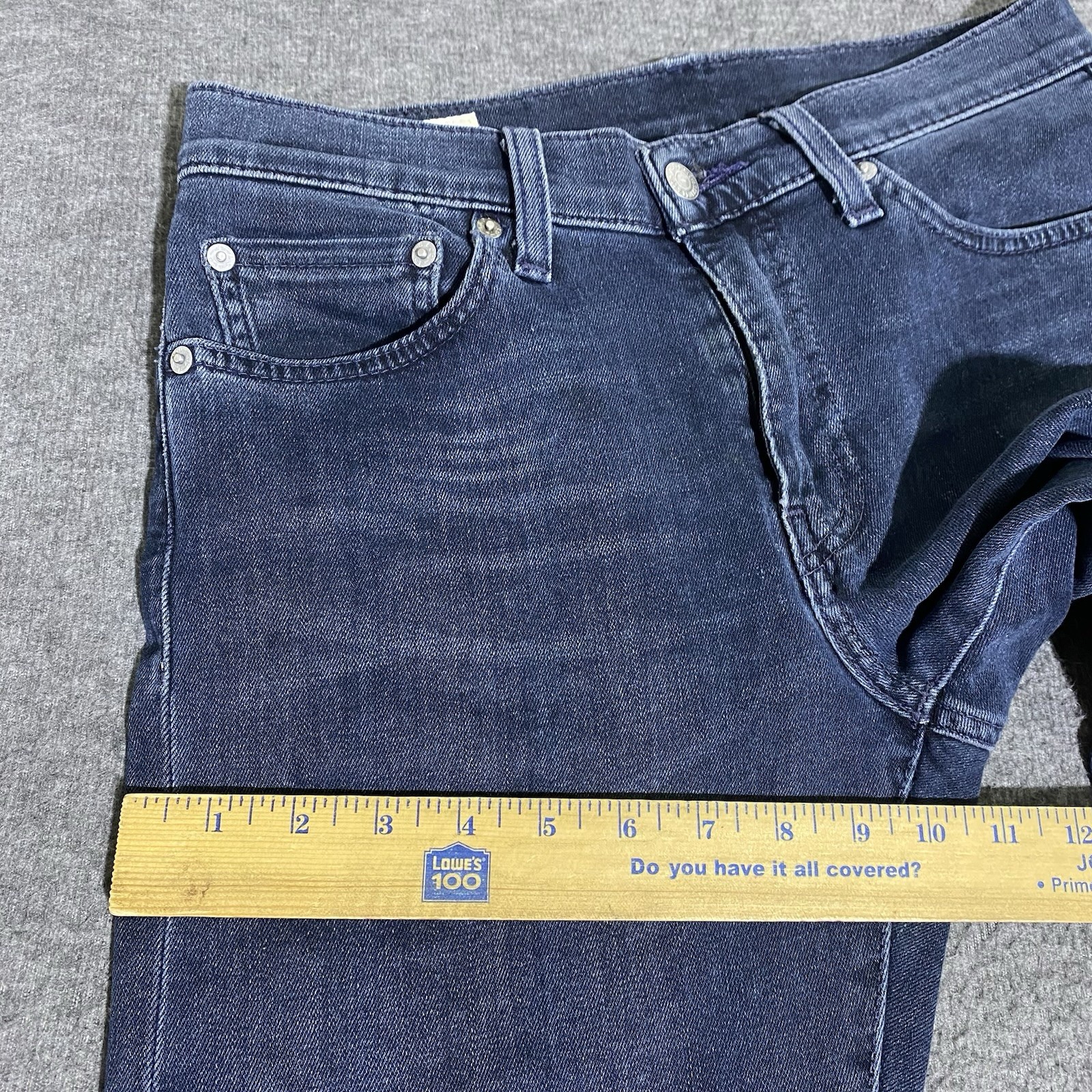 LEVI’S 512 Premium Dark Wash Stretch Blue Jeans Mens 29×32 (30×30) Slim Tapered
