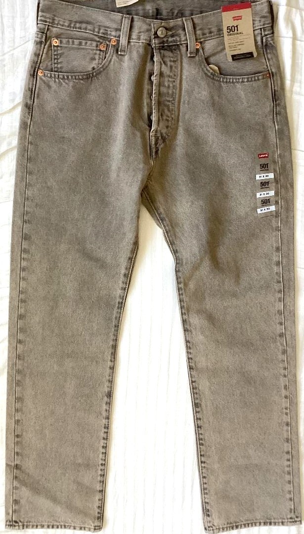 Levi’s 501 ORIGINAL FIT BUTTON FLY 3613 Beige Size 38×32 Non-Stretch NWT $80