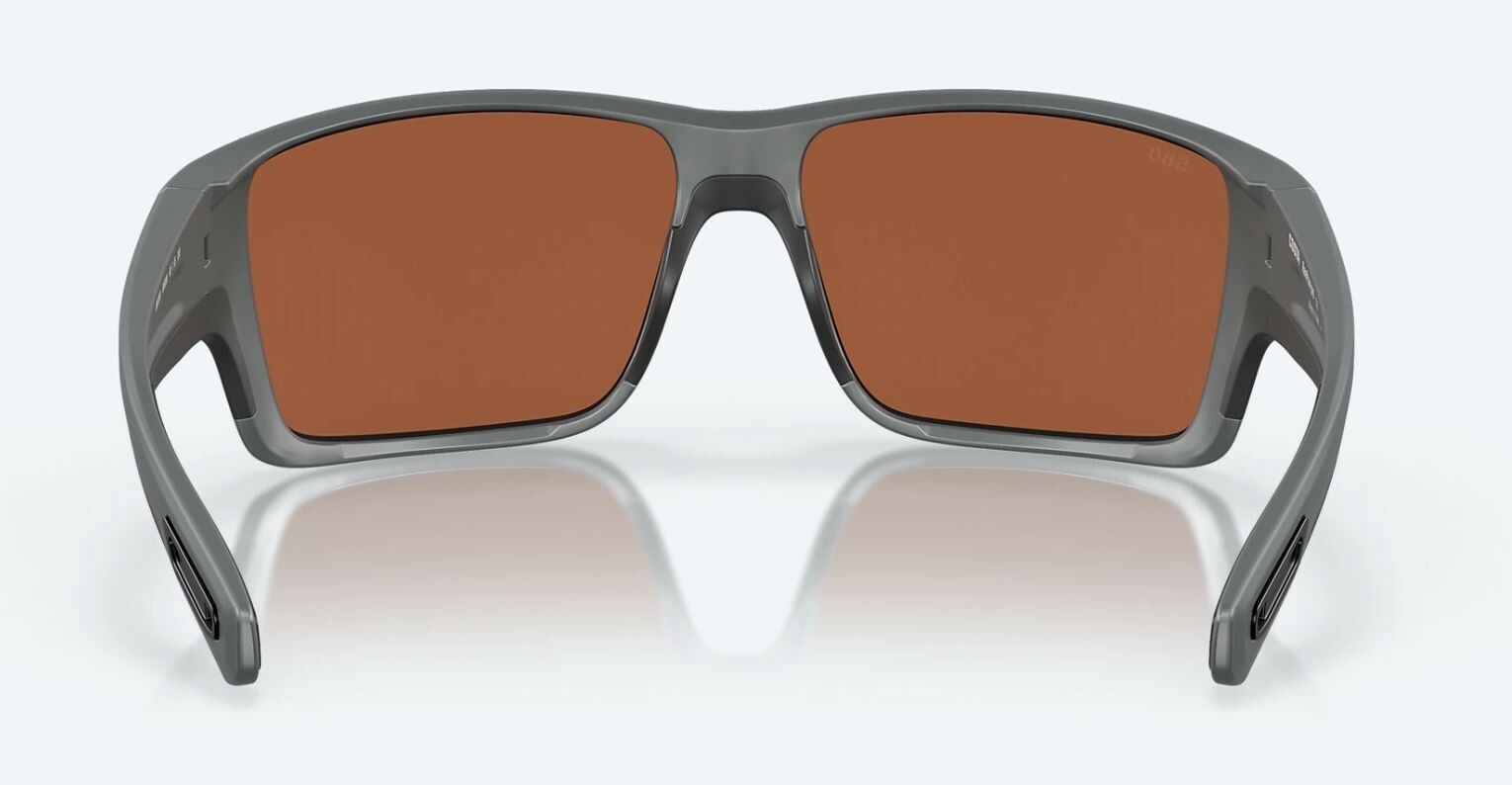 Costa Del Mar Reefton Pro Matte Gray / Green Mirror Polarized Glass 580G – NEW