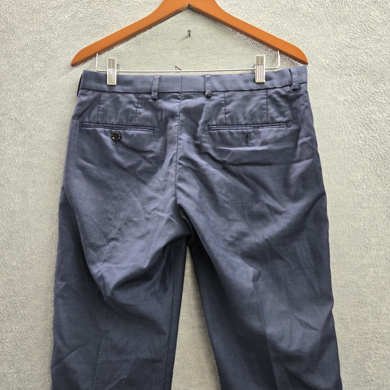 Express Men Pants 30/30 Blue Nylon Polyester Dress Pants Photographer