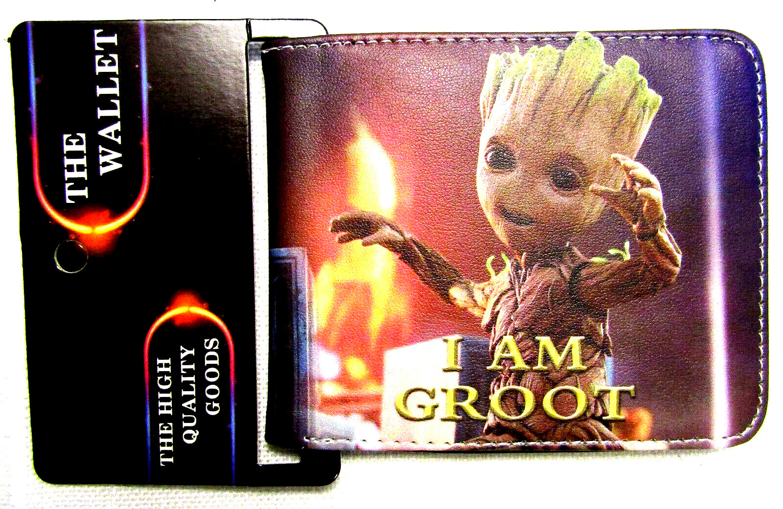 I Am Groot Baby Groot Wallet Guardian of the Galaxy Multi-Colored Bi-Fold NWT