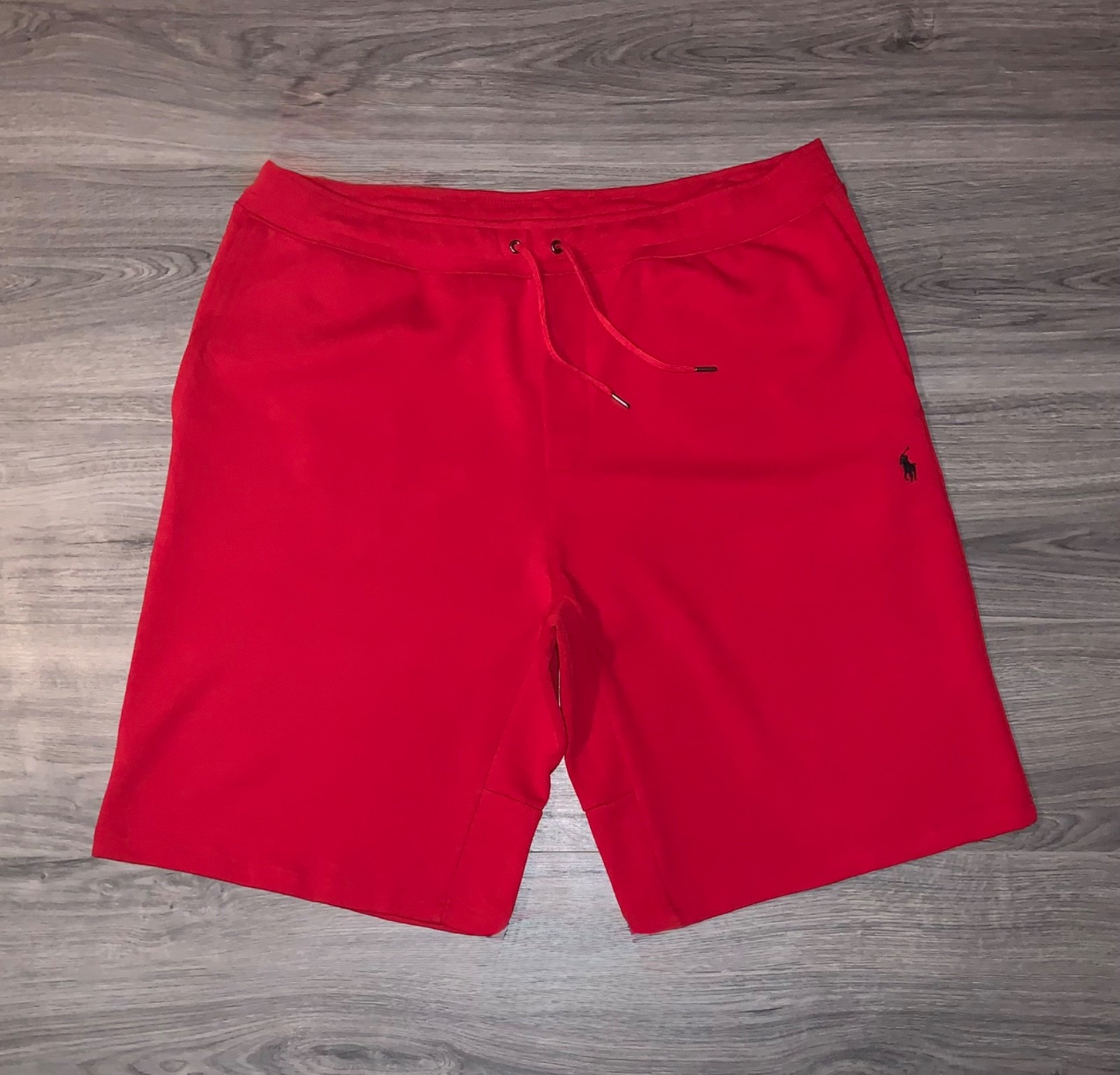 Polo Ralph Lauren Men’s Double Knit Red Sweat Shorts Big & Tall Sizes