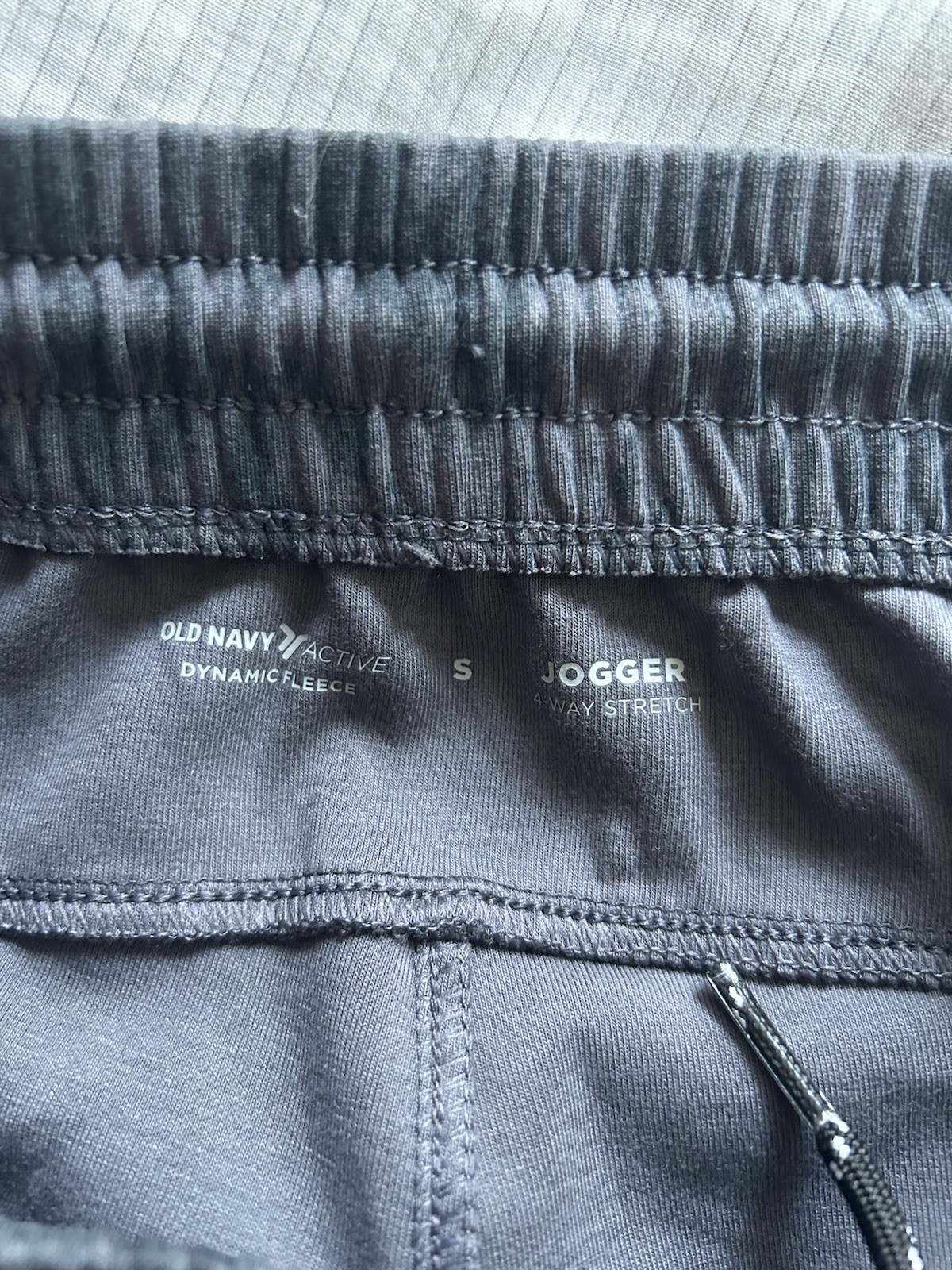 NWT Old Navy Active Dynamic Fleece Jogger Sweats Gray/Black Pattern Women’s Sz S