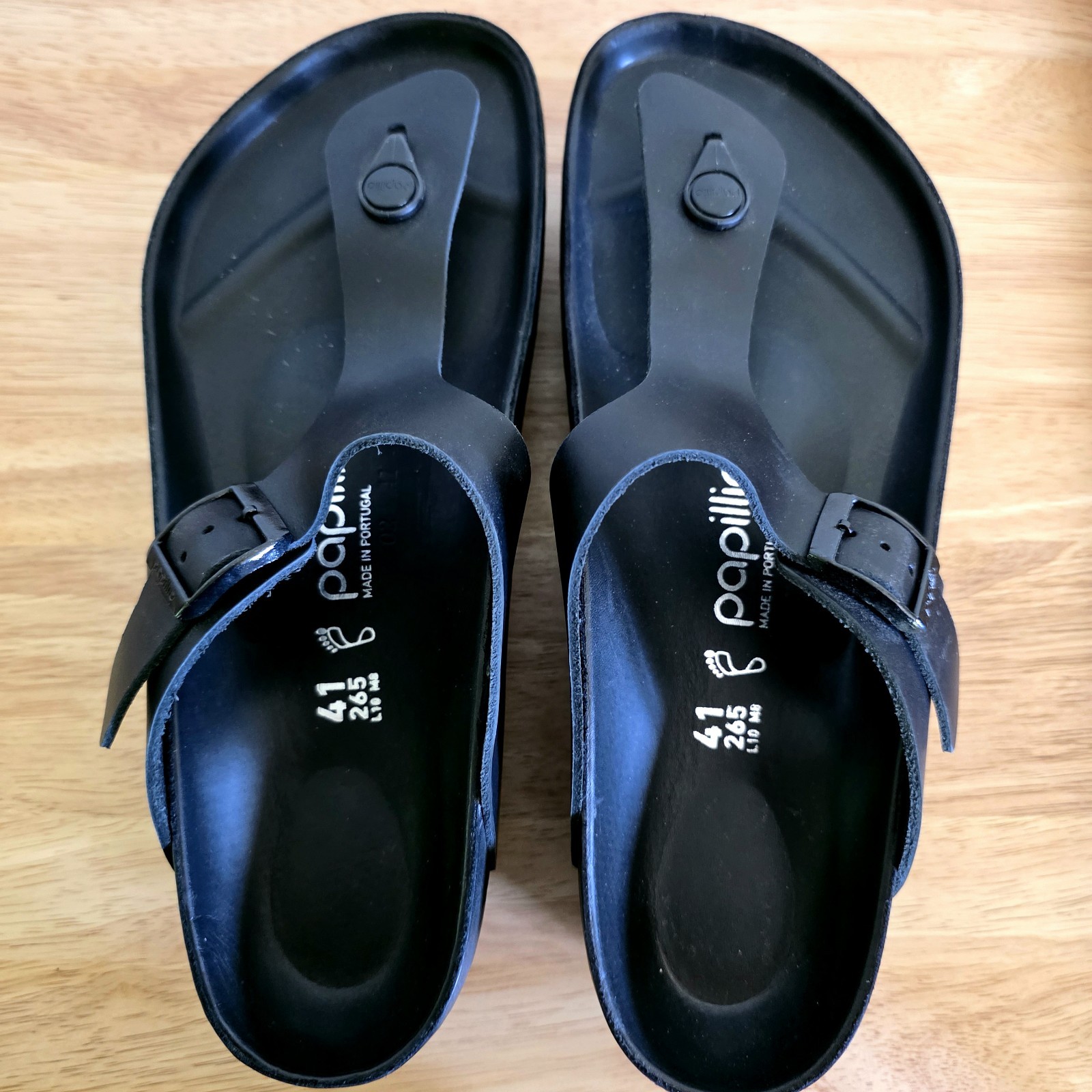 Papillio by Birkenstock Gizeh platform thong sandal, black 41