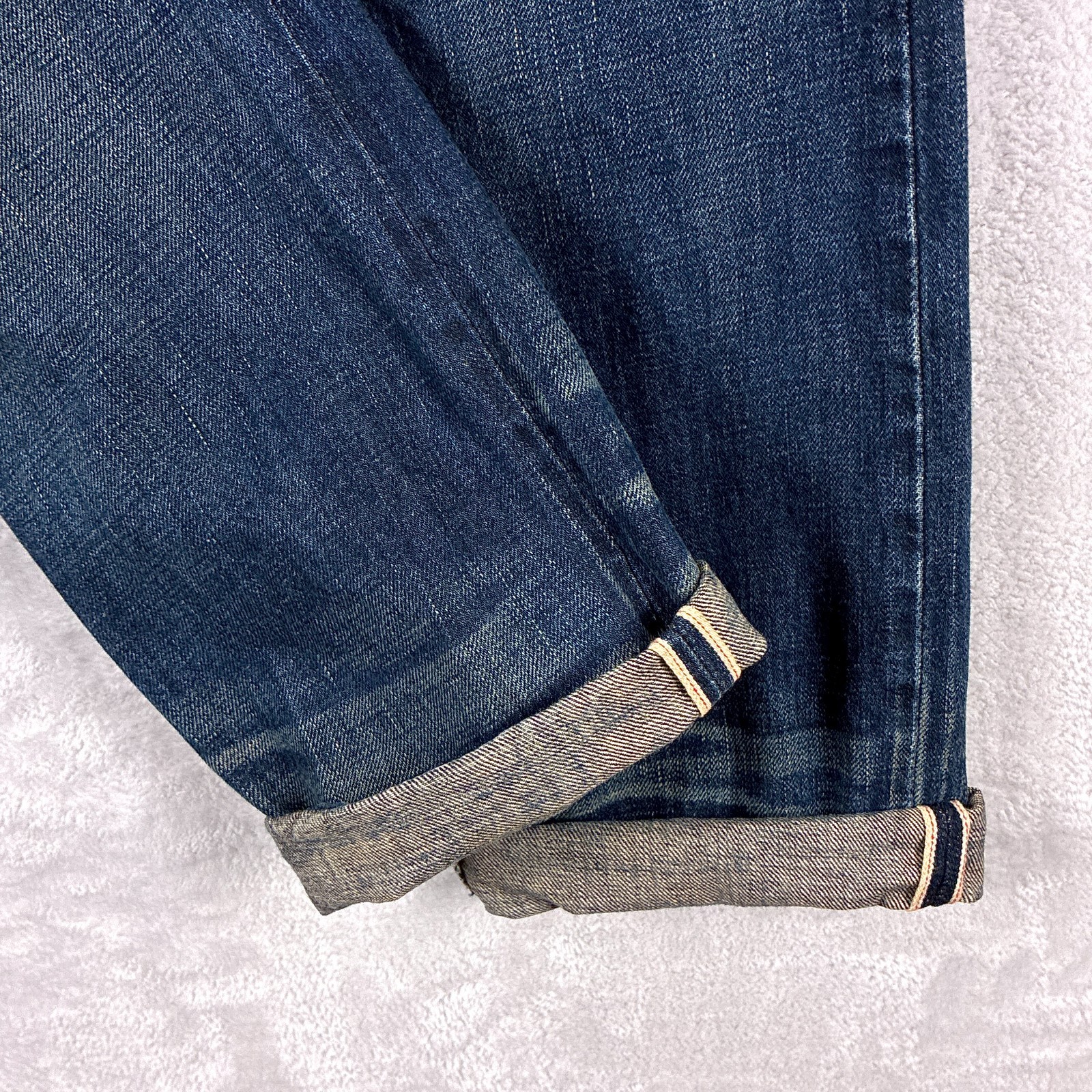 Simon Miller Jeans Mens 29×34 (30×32) Faded Whiskered Selvedge Parkview Slim USA