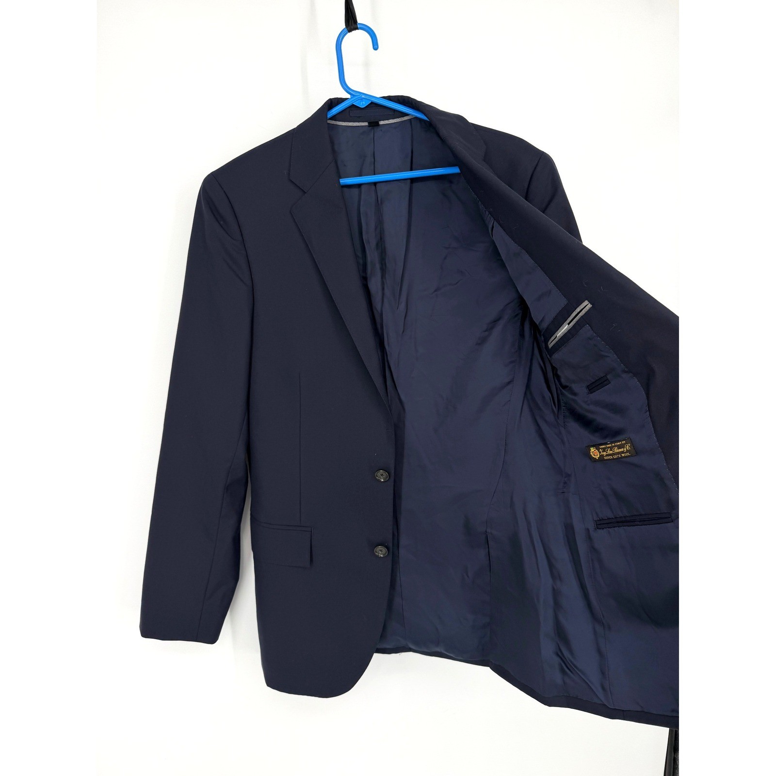 J.Crew Ludlow Slim Fit Suit Jacket Navy Loro Piana Super 120s Wool 38R 28130