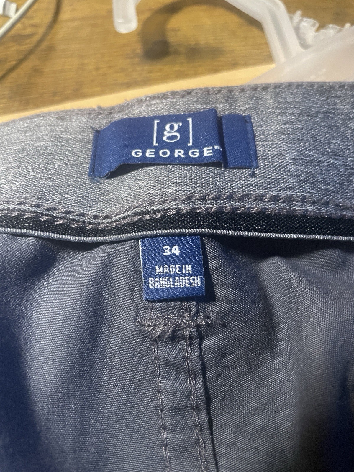 Grey George Men Below the Knee Cargo Shorts