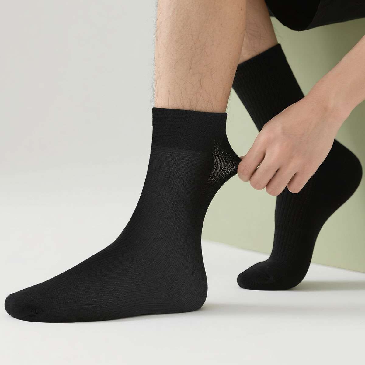 10Pairs Men’s Dress Socks Thin Casual Fashion Crew Mid Calf FAST SHIPPING