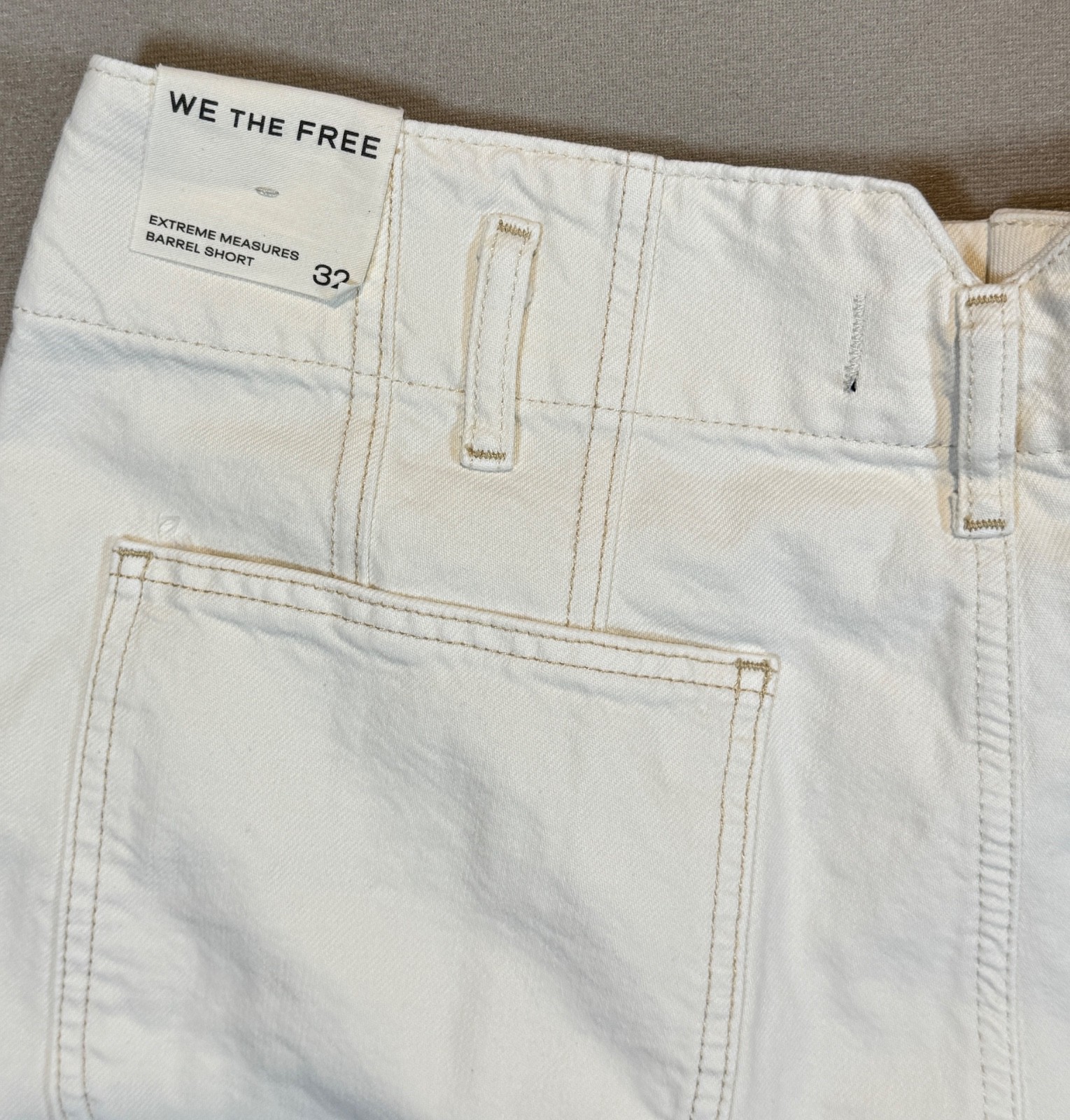 NWT Free People Extreme Measures Barrel Shorts, Size 32, MSRP $128
