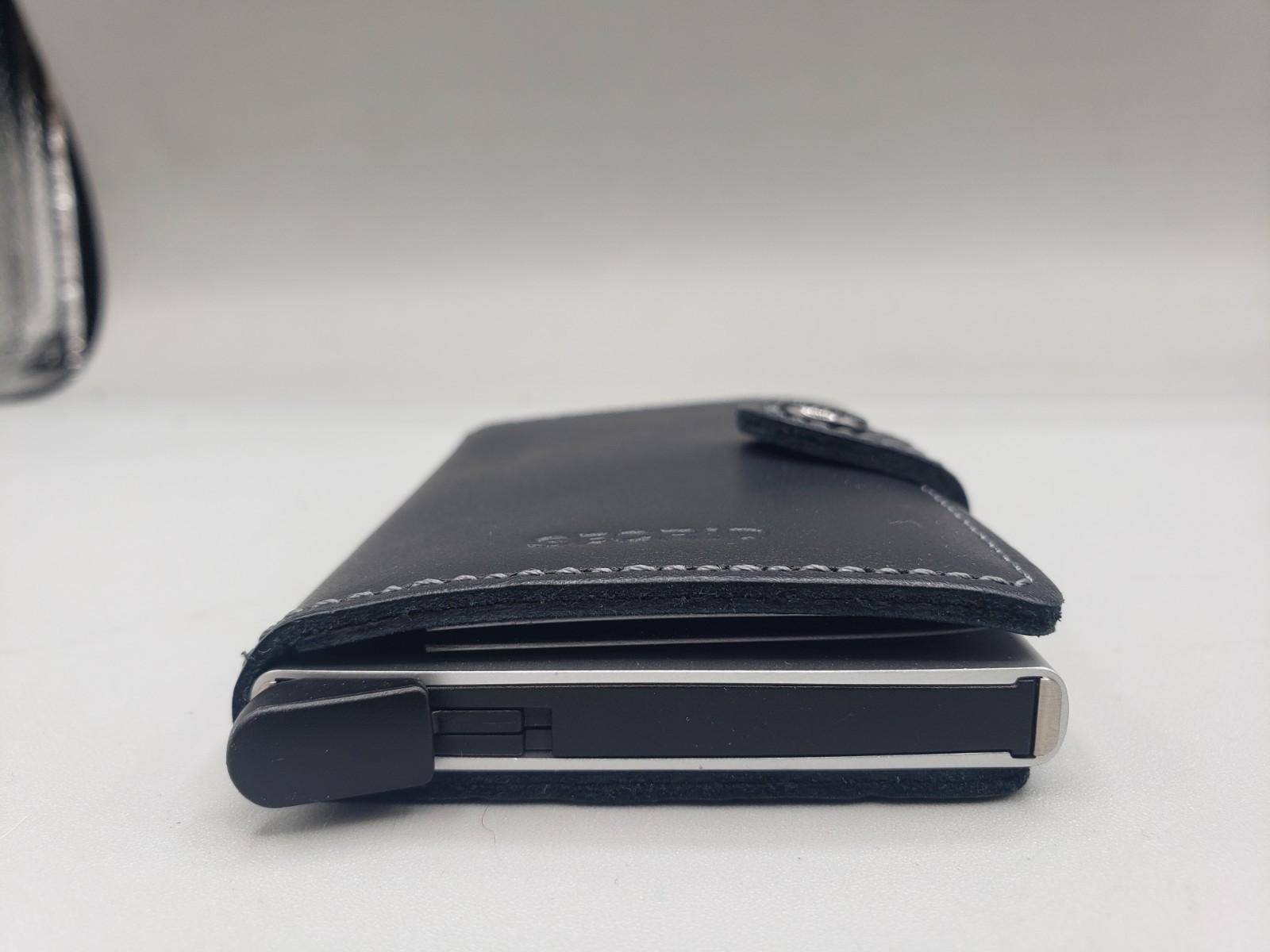 Secrid So Original Black Silver Slim Wallet Genuine Leather, RFID Safe