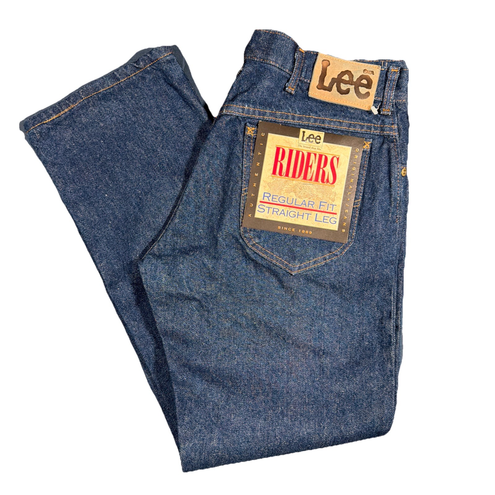 Vintage Lee Riders Jeans Union Made In USA 32×30 Blue Denim NWT Deadstock Cowboy