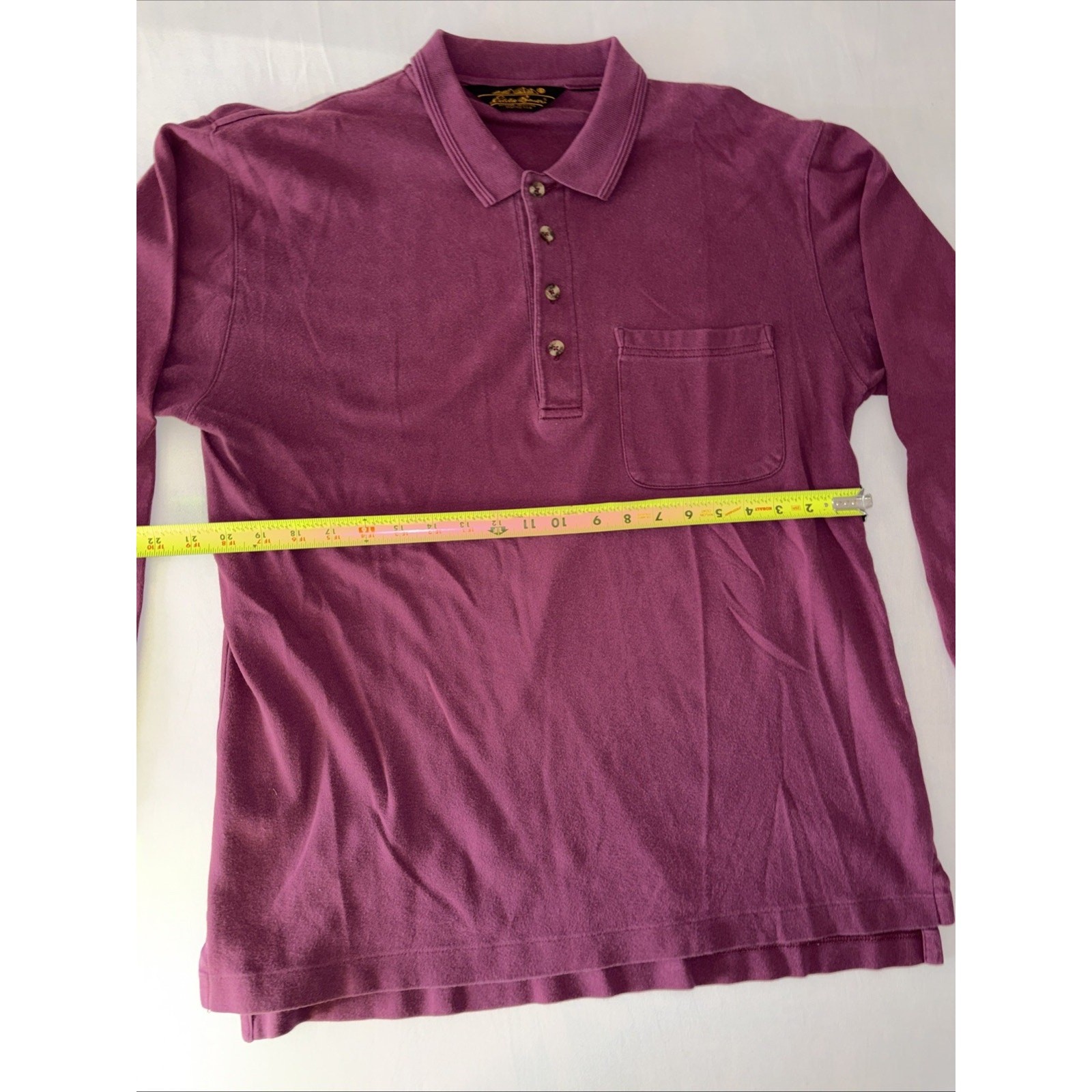 Men’s Eddie Bower Long Sleeve Shirt Vintage Purple