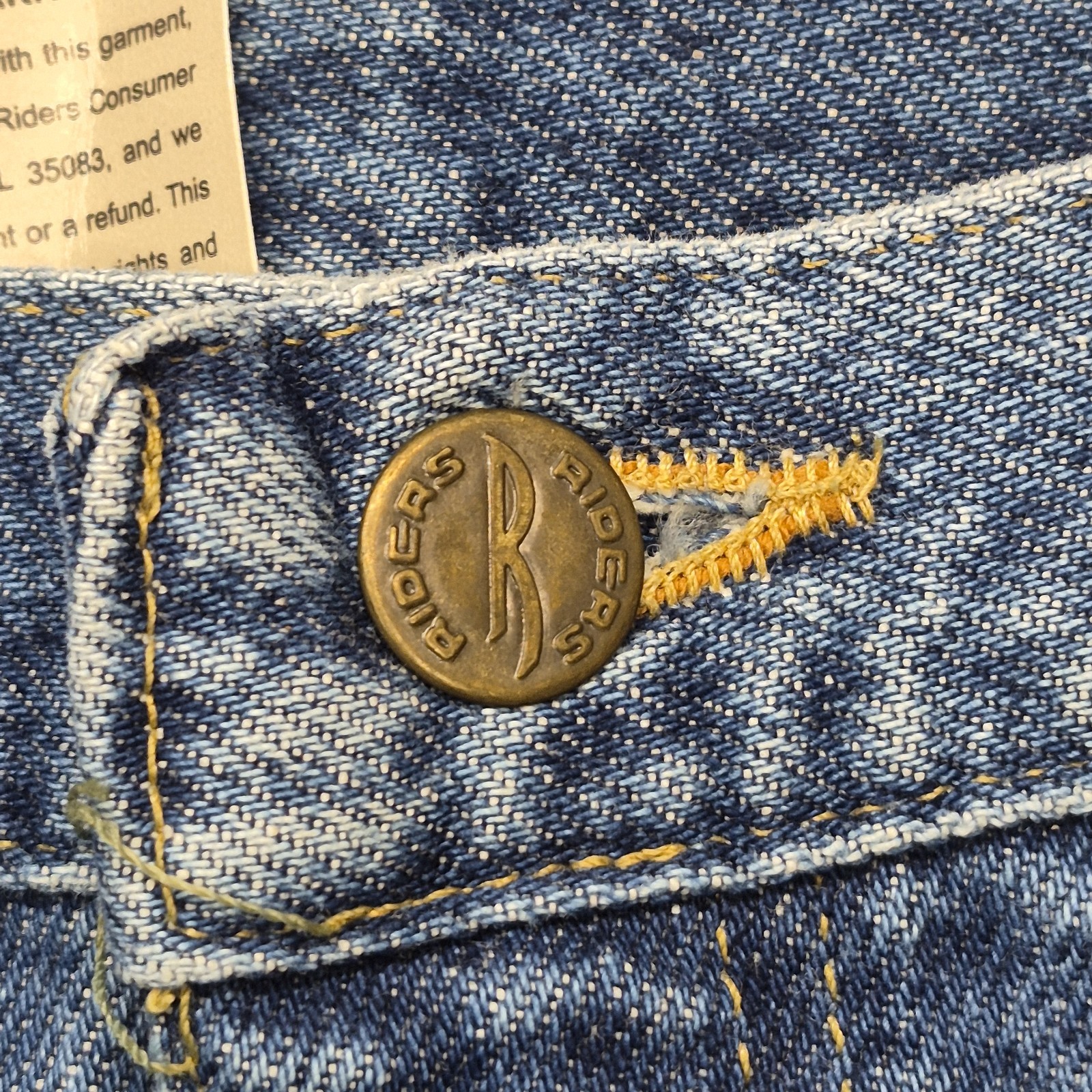 Vintage Riders by Lee Mom Jeans Womens 16L Medium Wash High Rise Tapered Denim