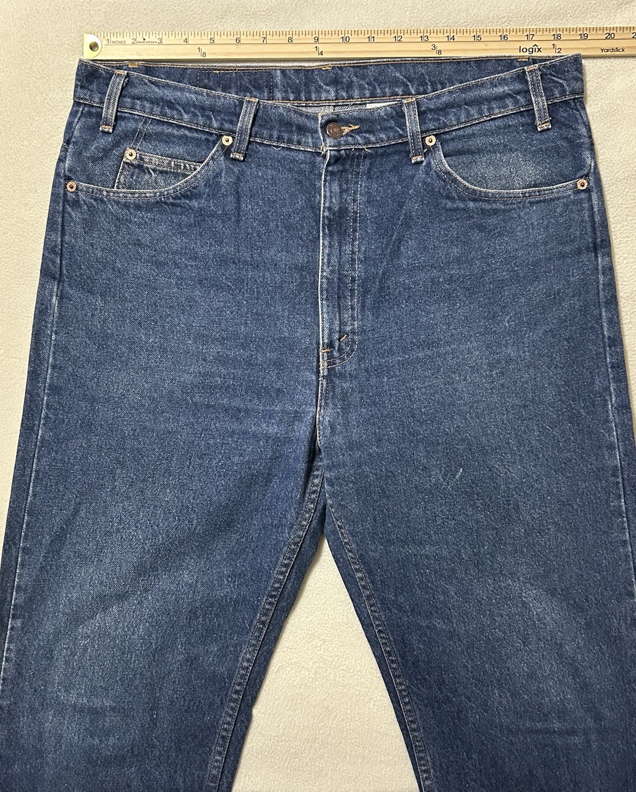 Vintage Levi’s 505 Jeans Orange Tab Men’s 38×34 Blue Denim