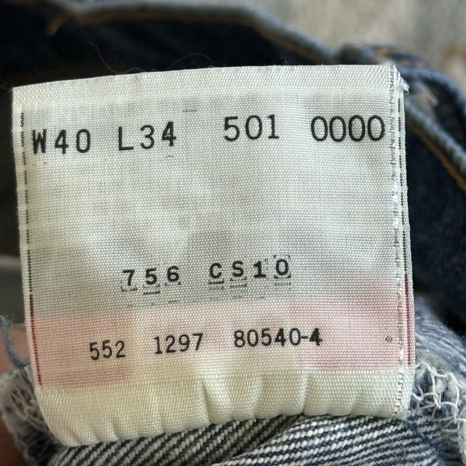 Vintage Levi’s Jeans Mens (FITS 36×31”) 501 XX Shrink To Fit Made in USA Denim