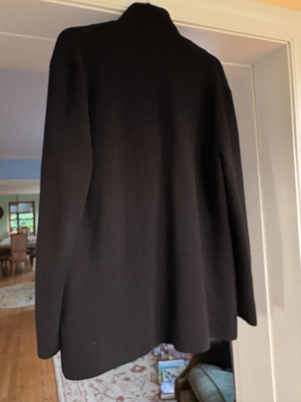 Jcrew J Crew Heavy Black 100% Merino Wool Cardigan–Large