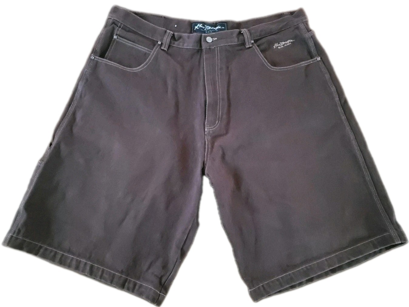 VTG KNO Betta Blue Jeans USA Shorts Y2K Denim 100% Cotton Brown Men’s Size 44