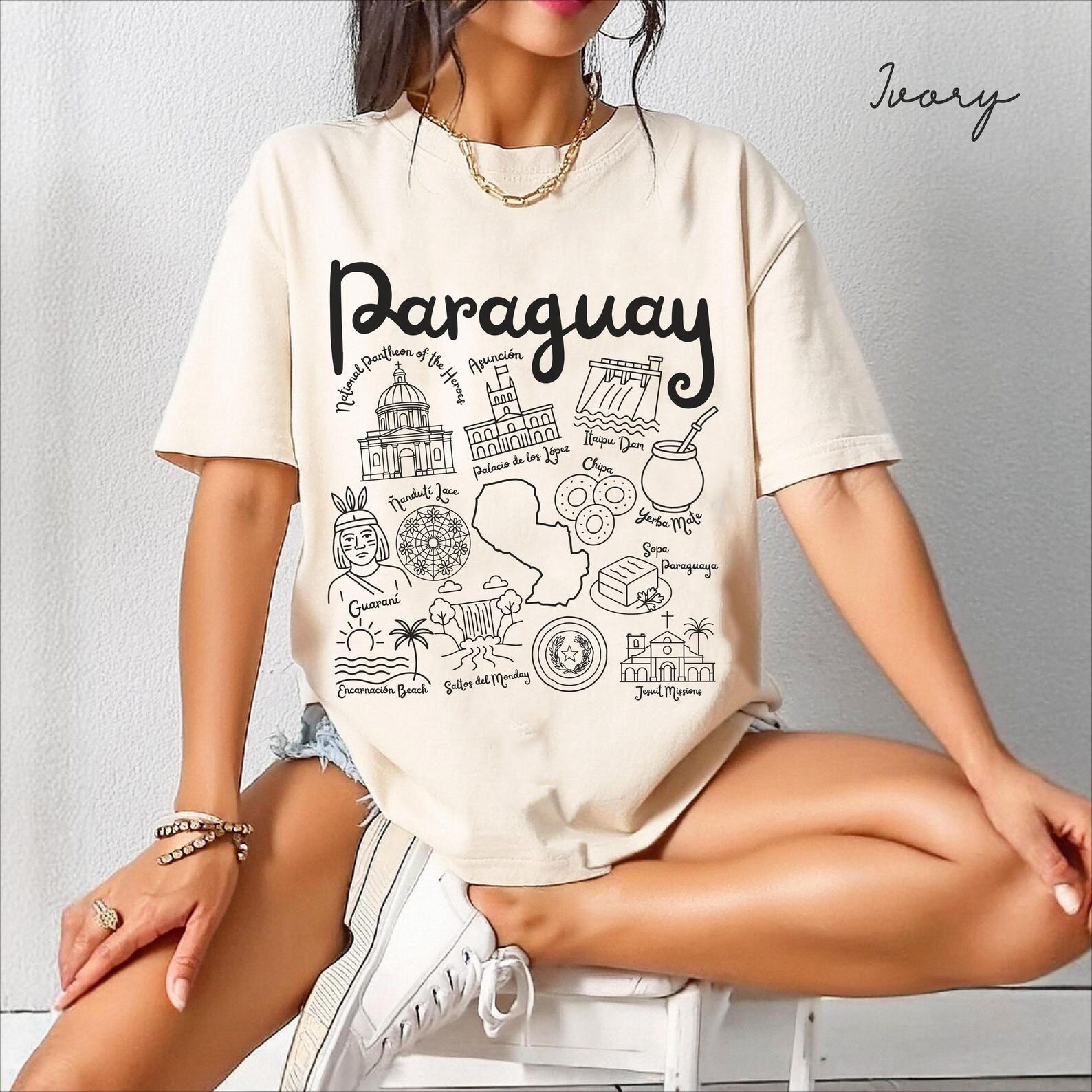 Paraguay Mass Shirt Gift Travel Paraguay Trip Lover Souvenir Tee