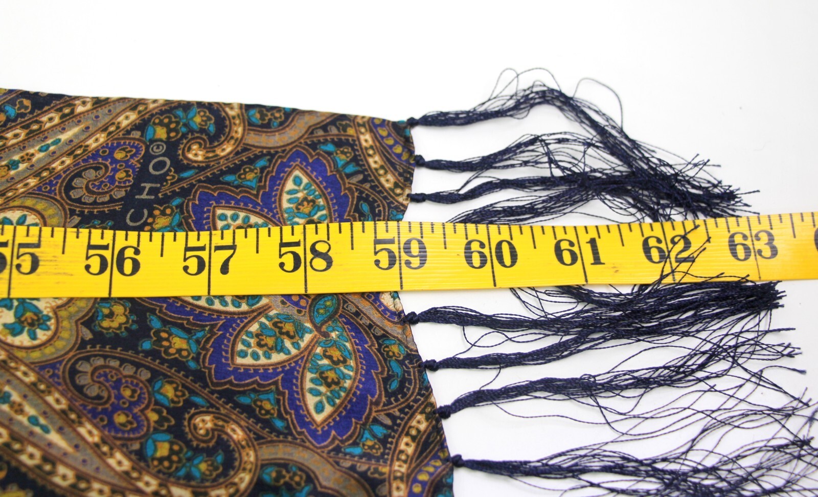 11 1/4″x59″ ECHO MULTICOLOR 100%SILK FLORAL FRINGE EVENING PROMO MEN’S SCARF(52T
