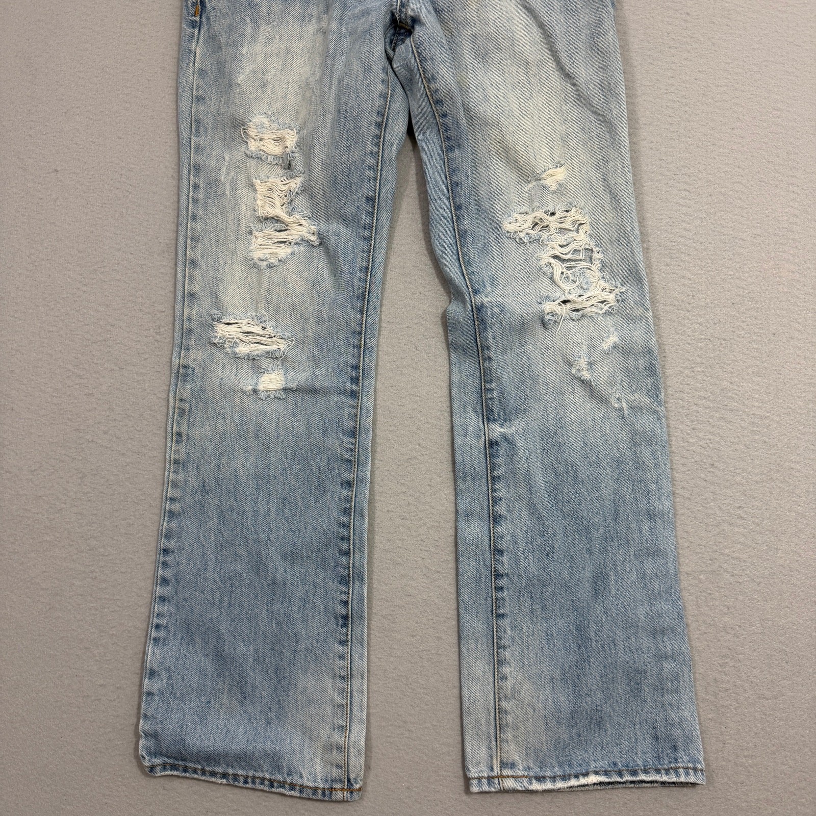 Vintage Aeropostale Driggs Slim Bootcut Jeans Men’s 28×30 Blue Distressed y2k