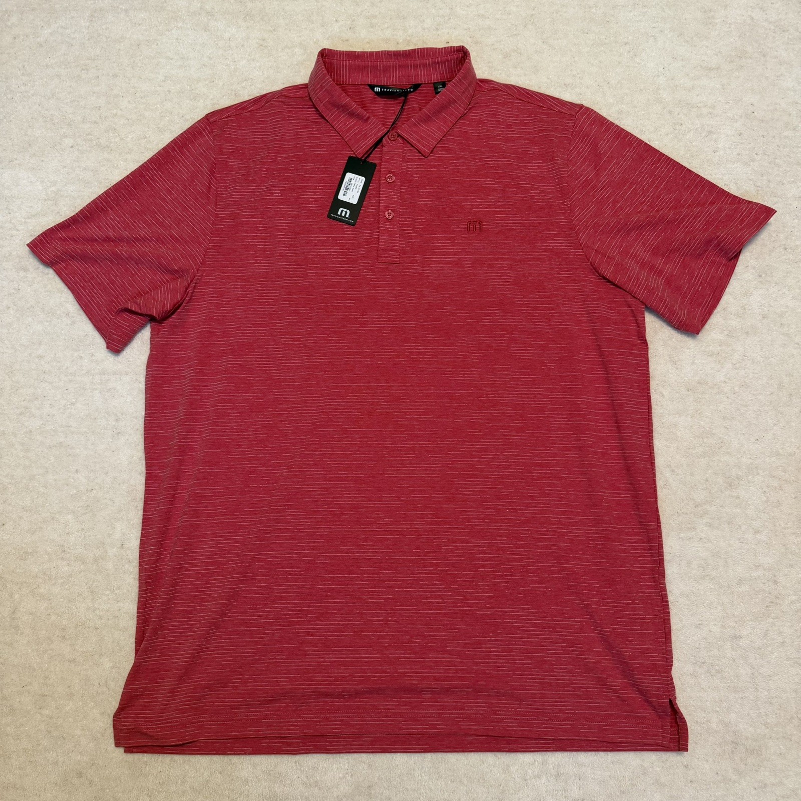 Travis Mathew The Heater Series Polo Scooter Red Mens Size 2XL XXL NWT Golf