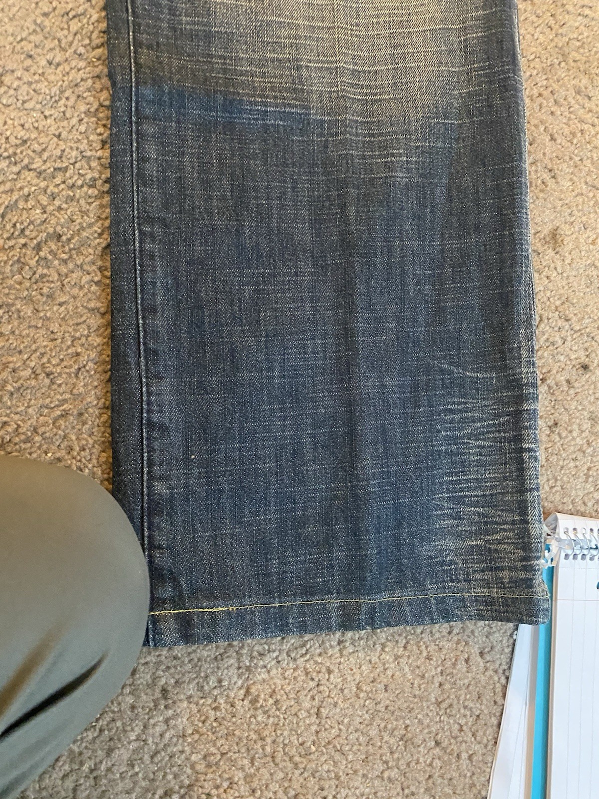 Vintage Y2K AKademics wide Legged Baggy Jeans Size 36 Grudge 90s Hip Hop Style