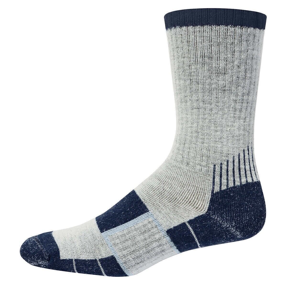 Kirkland Signature Men’s Merino Wool blend sock, size 7-13, 4-pair USA Made