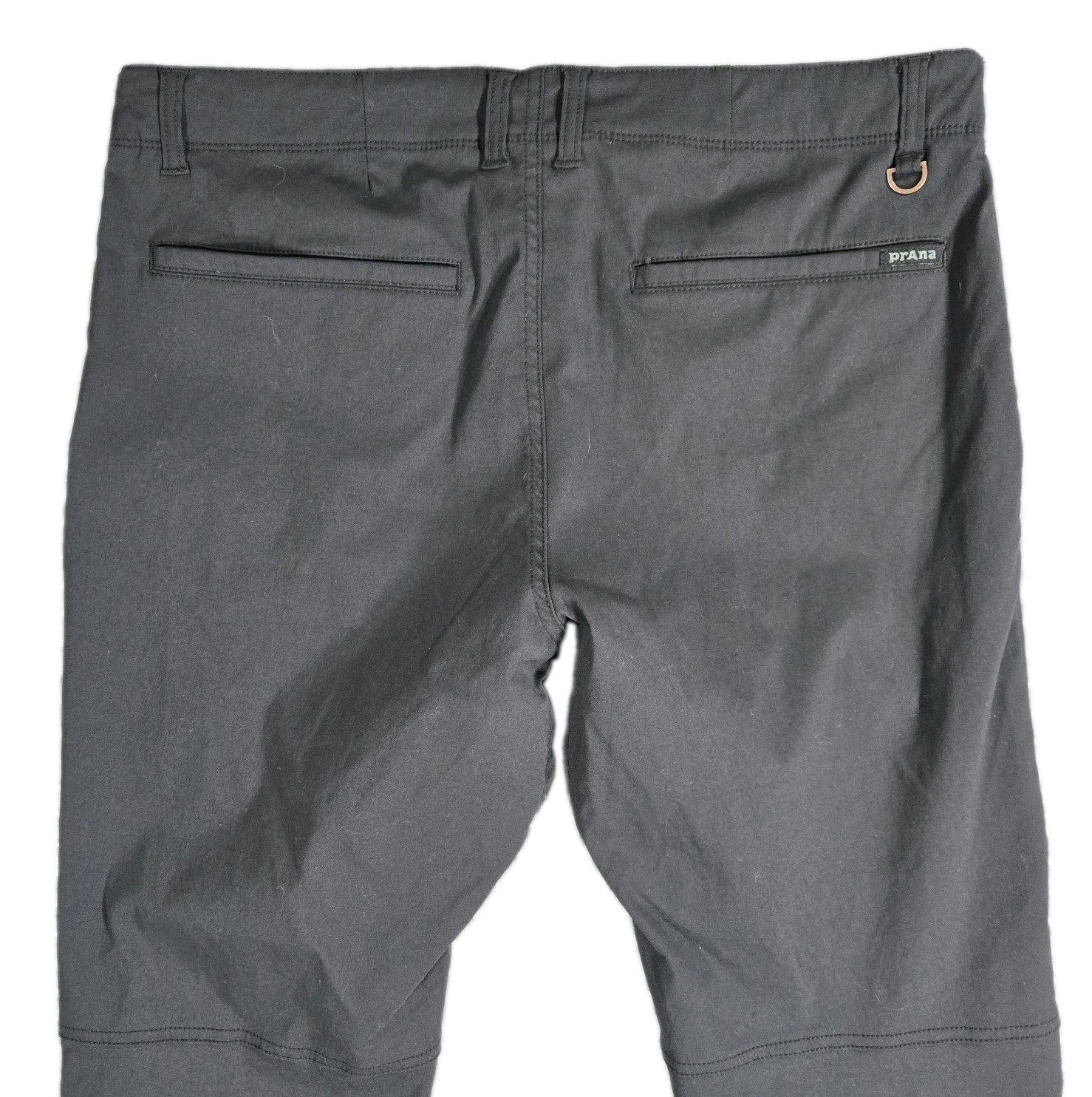 Mens Prana Hendrixton Pant Black Straight Black 36×30 Nylon Elastane