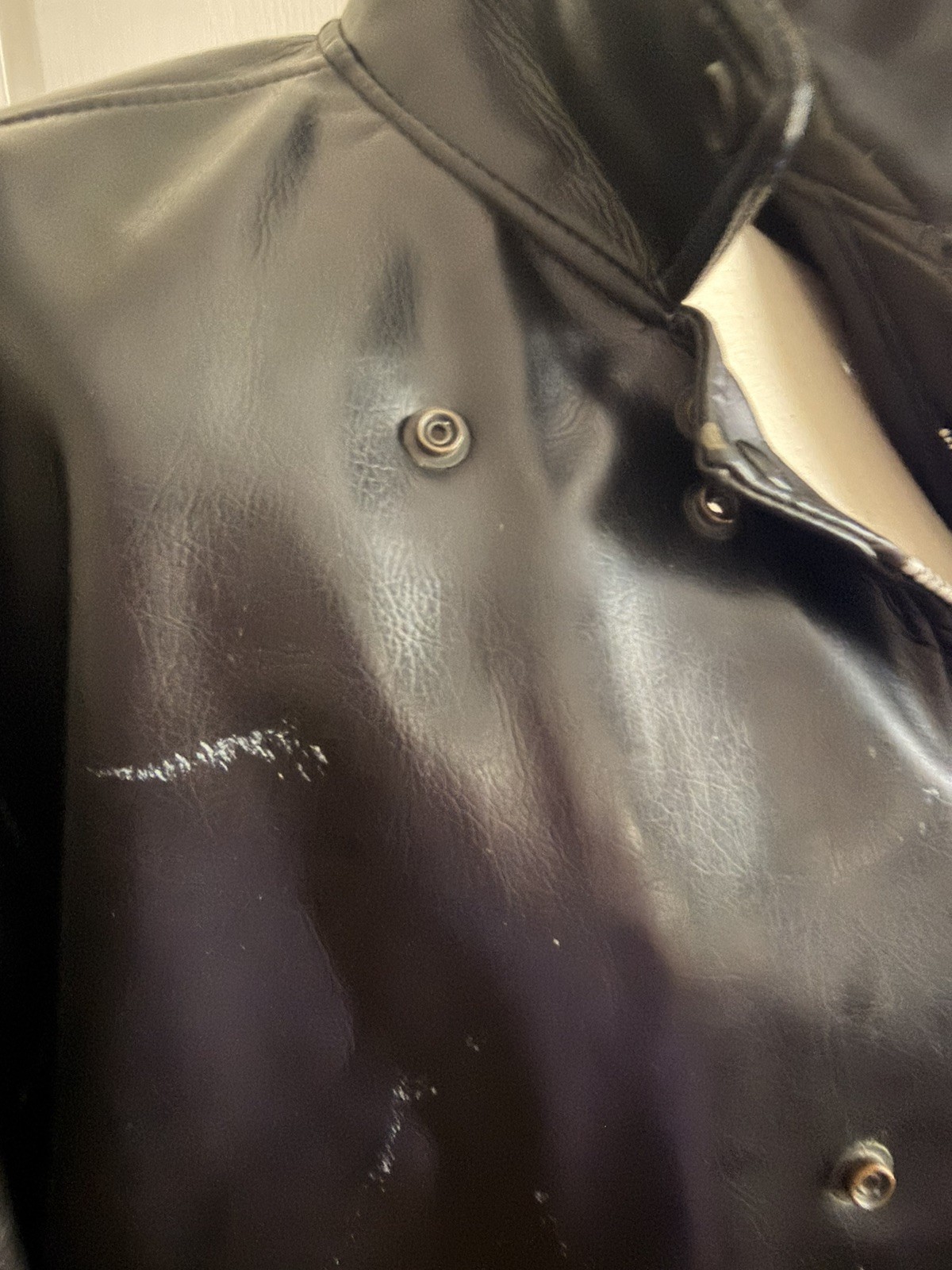 Harley-Davidson Men’s 44 2535 Vintage Leather Motorcycle Jacket Black