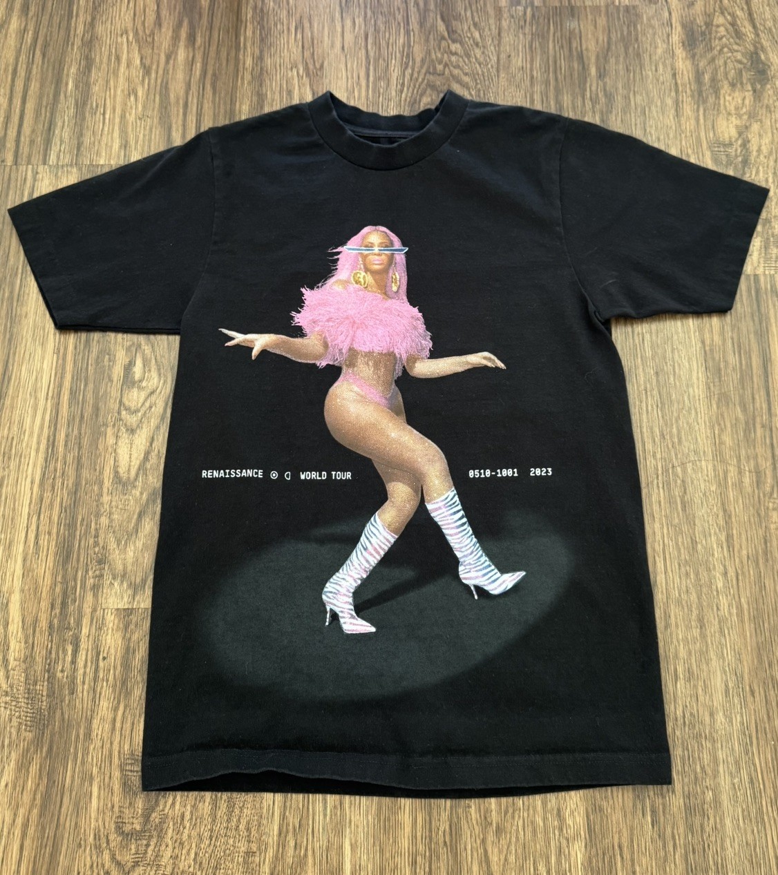 Beyoncé Pink Year Of Renaissance World Tour Merch T-Shirt Reflective S