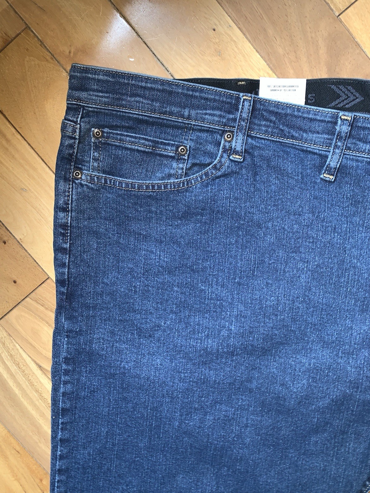 NEW Wrangler Authentics Comfort Flex Waist Jeans Men 50×30 Stretch Denim NWT