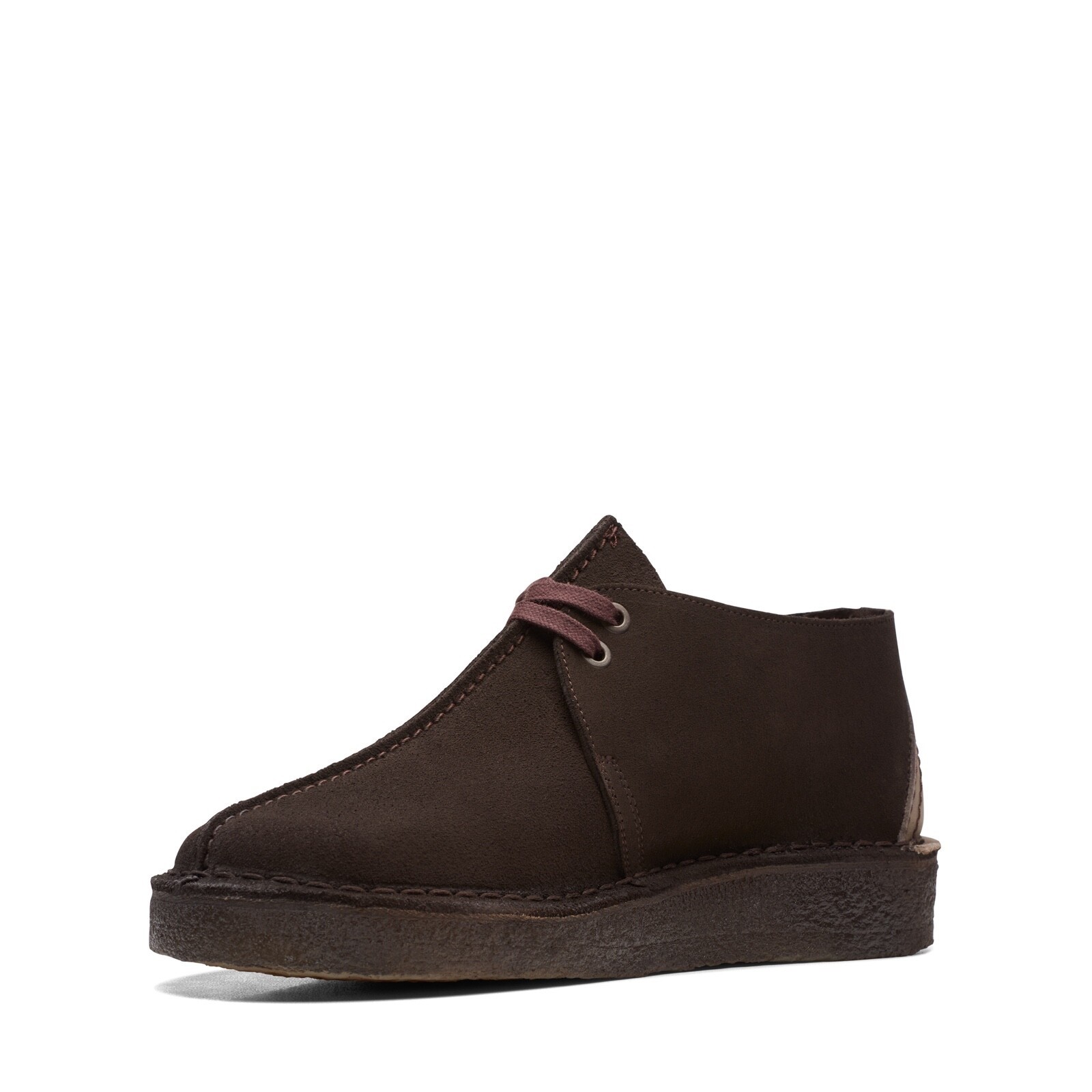 Clarks Originals Desert Trek Mens Dark Brown/Beige Suede 26155488