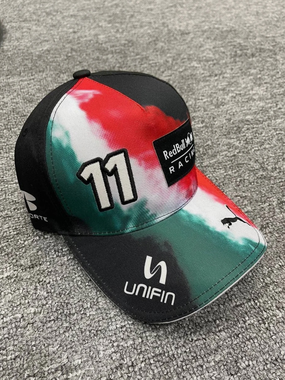 Sergio Perez #11 2022 Mexico GP Navy Flat Brim Cap Factory Reject F1 Racing Hat