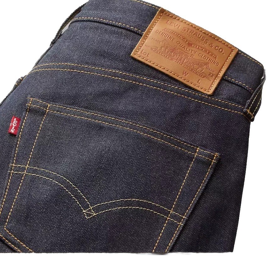 Levi Premium 501 Original Fit Selvedge,Blue Shrink TO Fit Rigid Choose Sizes
